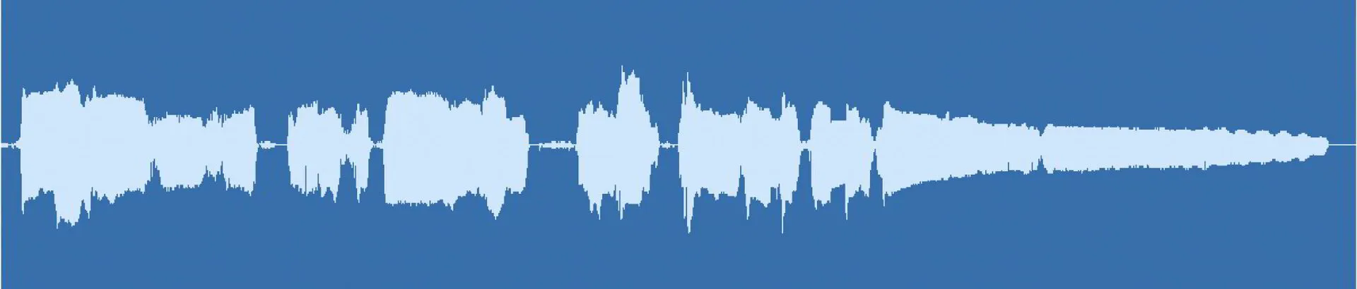 Audio after compression is applied with make up gain.