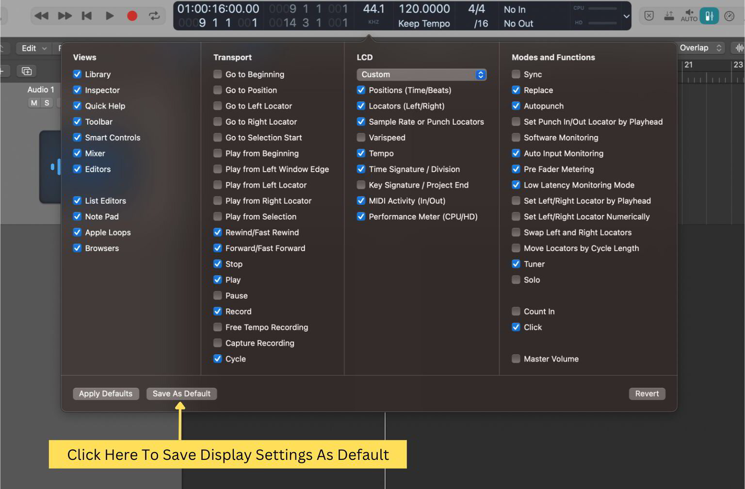 Logic Pro X How To Enable Advanced Settings