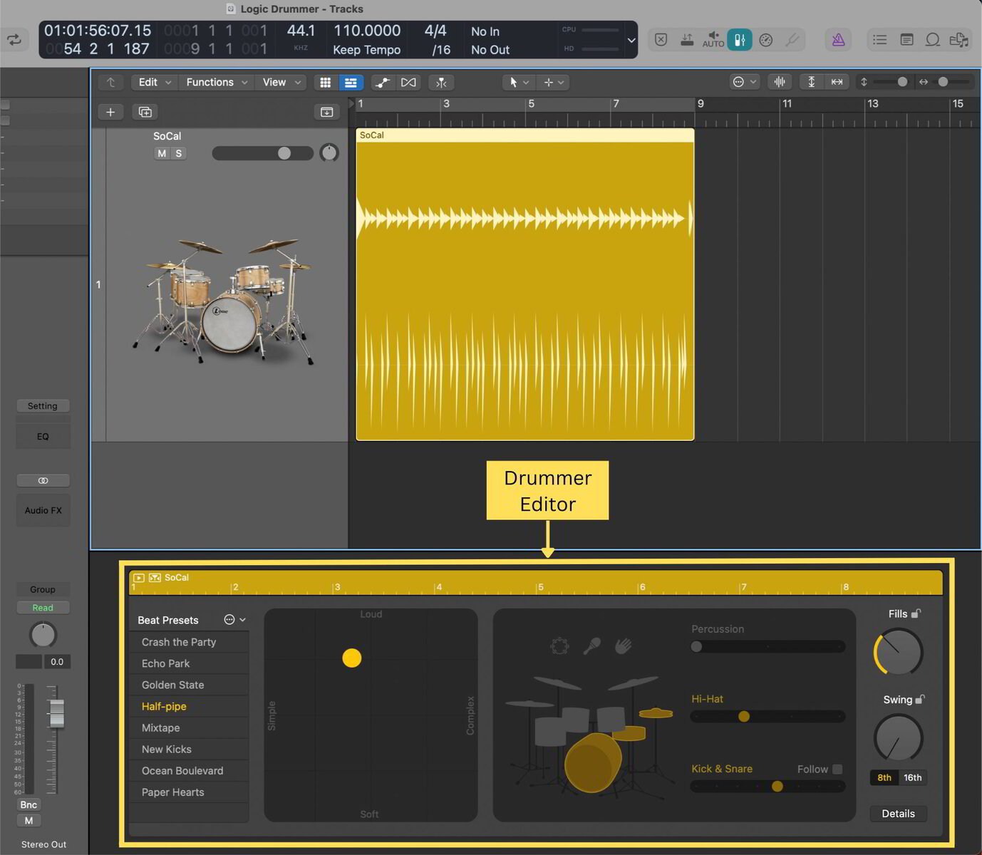 Logic Drummer Understanding Library & Editor