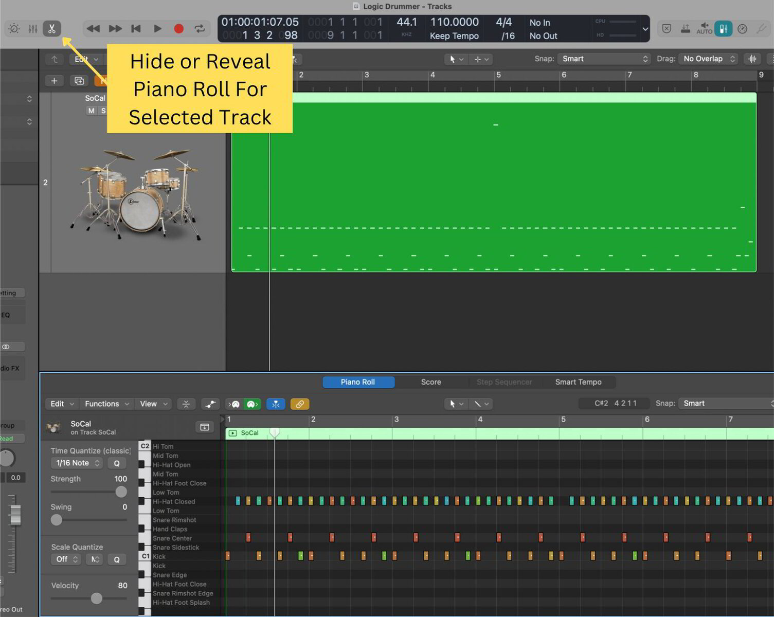 Logic drummer on sale to midi