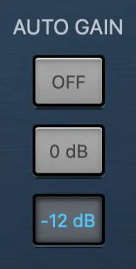 Auto Gain inside Logic Pro X Compressor