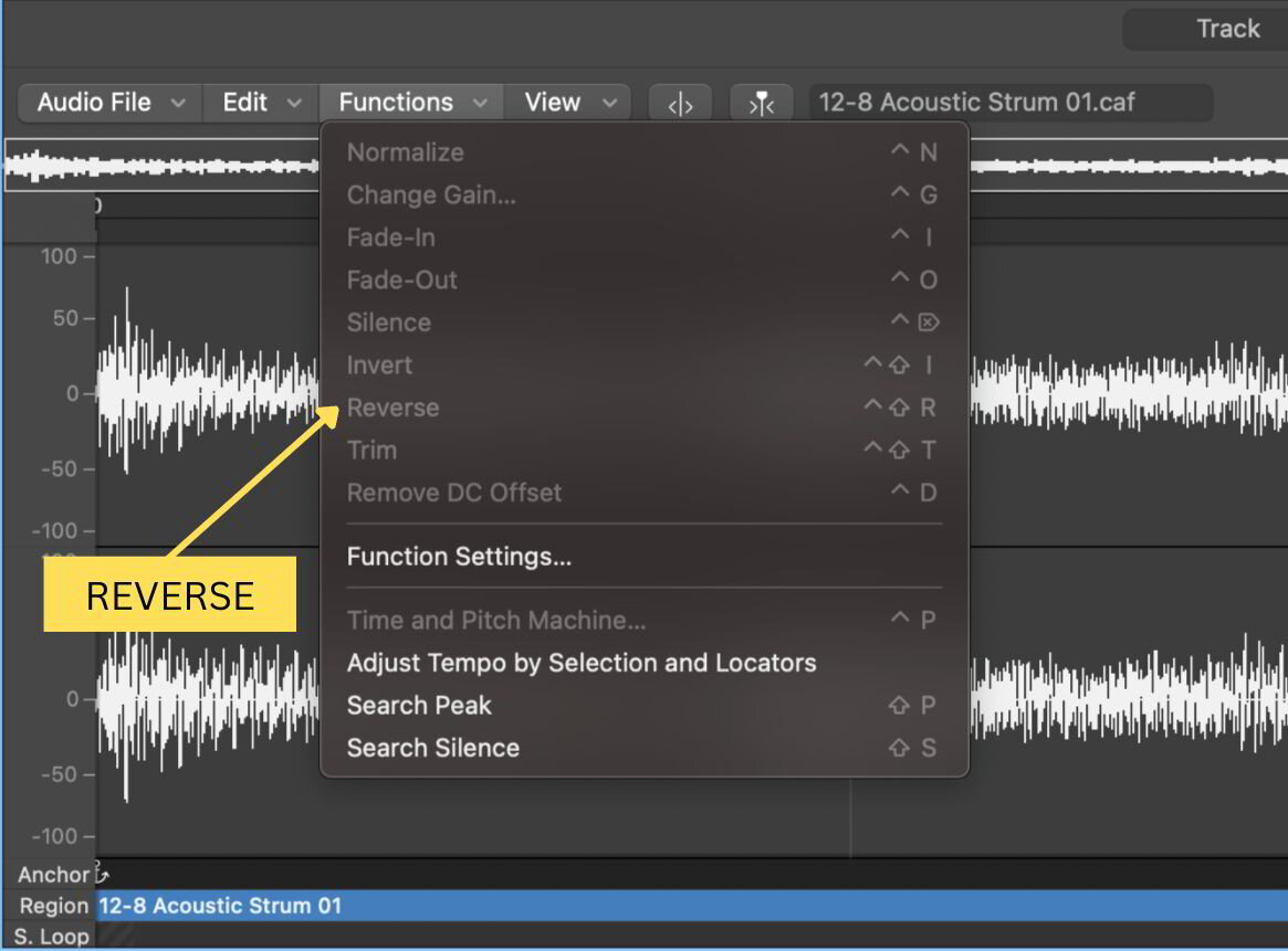 Logic Pro X: How To Reverse Audio