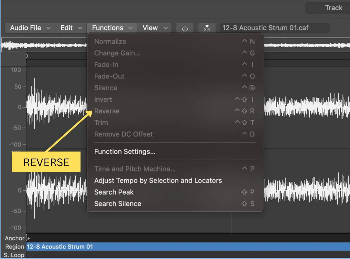 Logic Pro X How To Reverse Audio