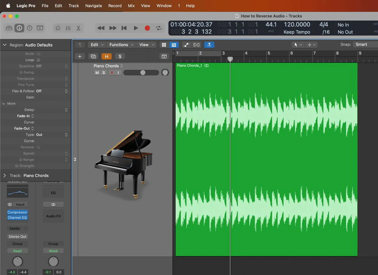 Logic Pro X: How To Reverse Audio