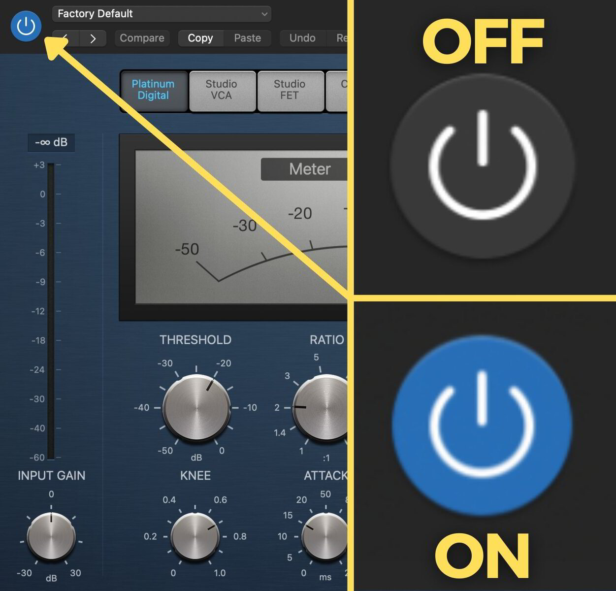 Logic Compressor Make Up Gain & Auto Gain Explained