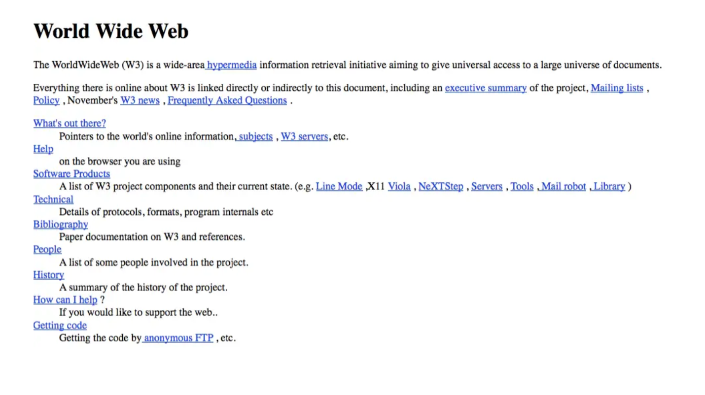 old school html websites