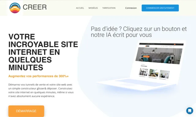 Générateur de site web - creer ai