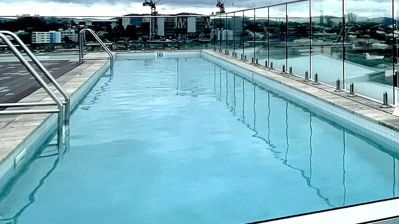We can apply EnduroShield to pool glass fences. Ask us about glass restoration for your commercial site.