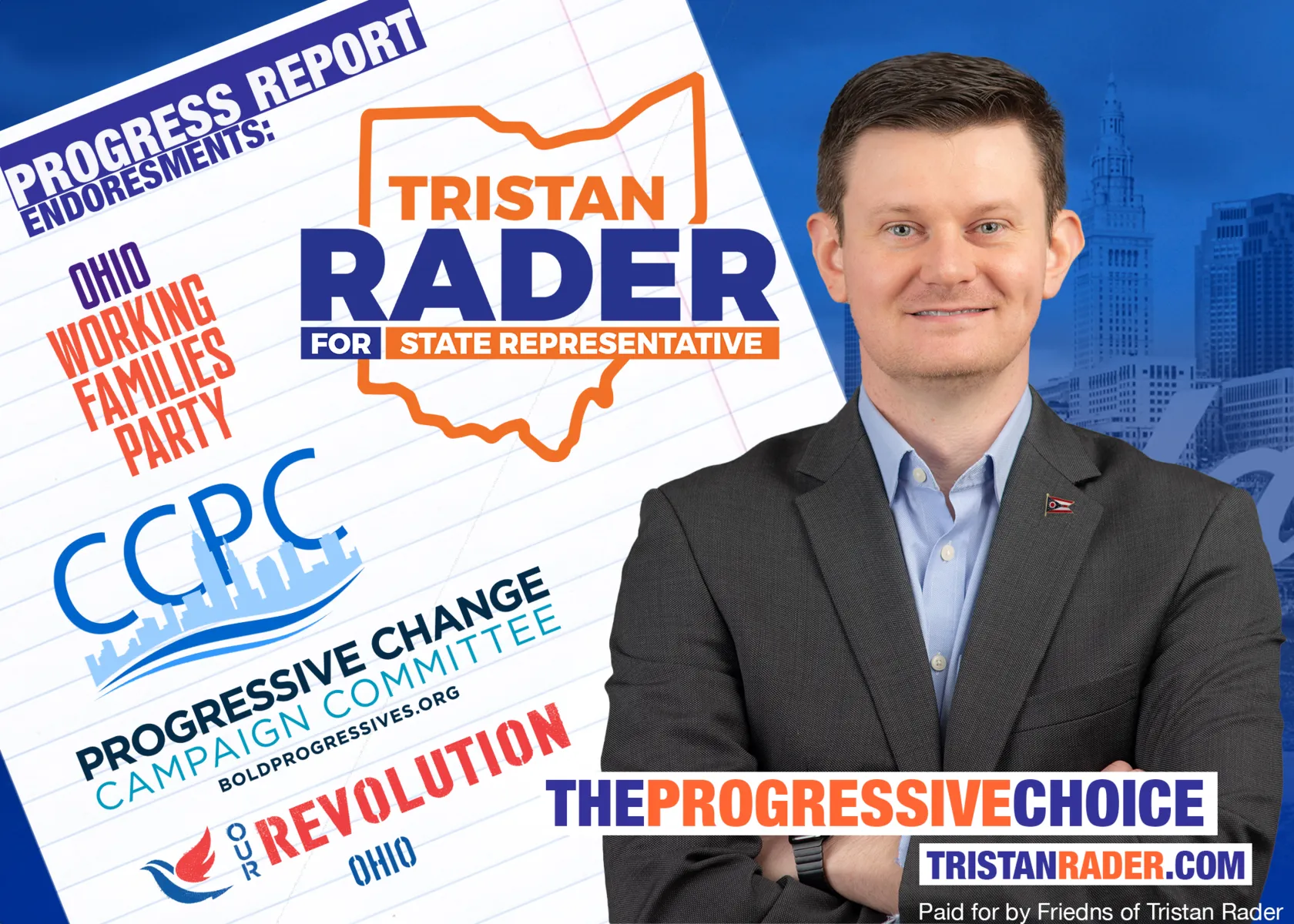 Tristan Rader: The Progressive Choice for Ohio's 13th District