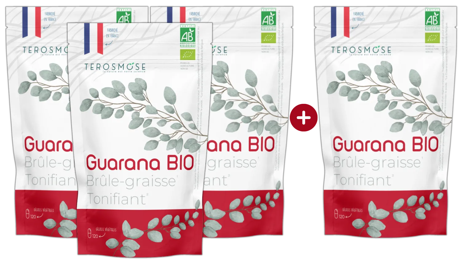 Guarana Bio 360 gélules + 120 offertes