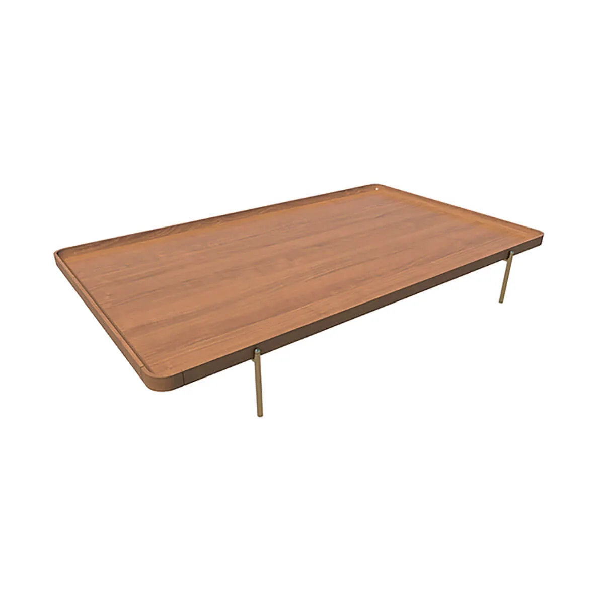 Le Tour Wood Coffee Table - Rectangular