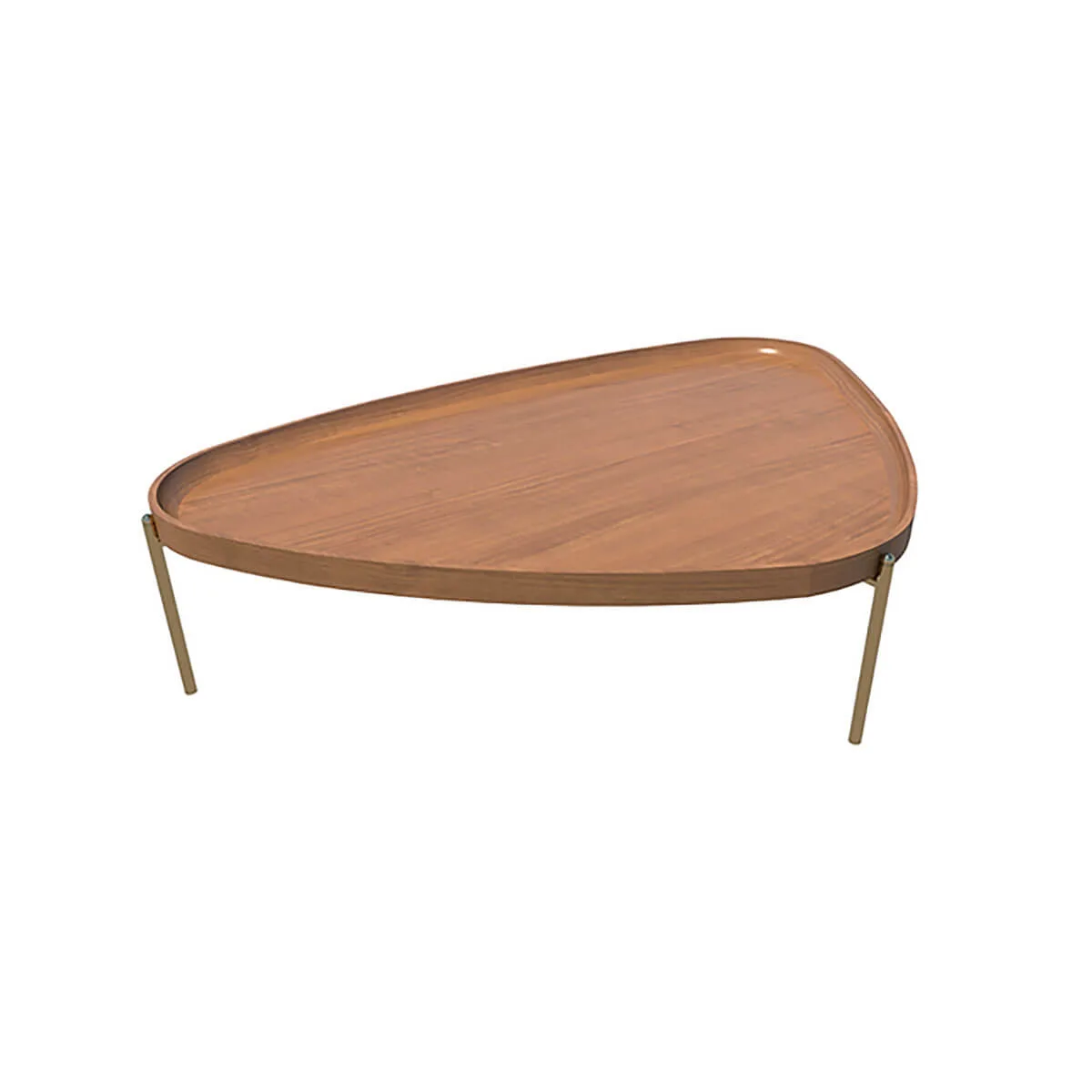 Le Tour Wood Coffee Table - Triangular