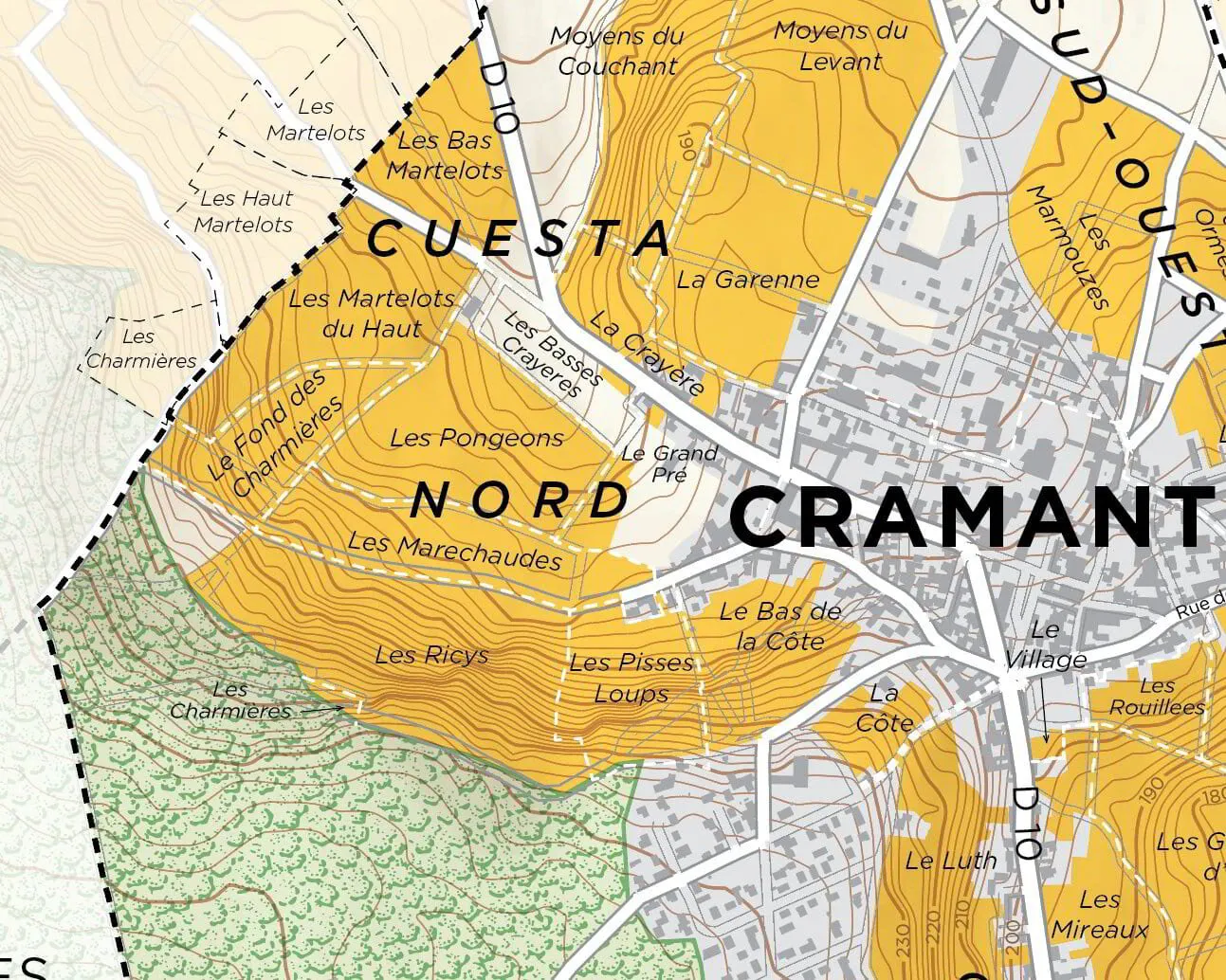 Champagne Map - Cramant Grand Cru