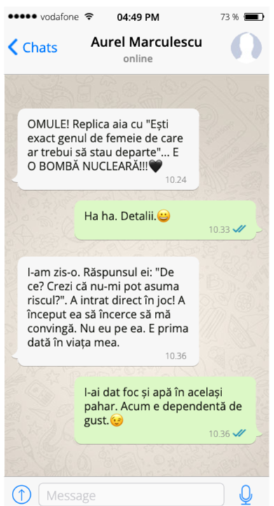 Exemplu conversatie WhatsApp 6