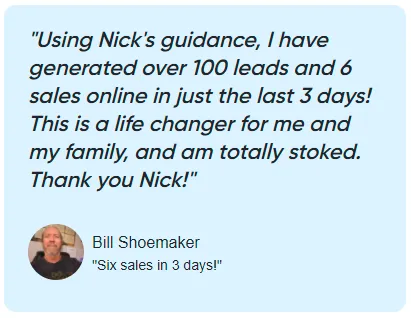 Nick Bramble - Bill Shoemaker Testimonial