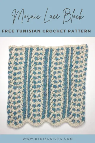 Stitch Tutorials for Tunisian Mosaic Crochet - KnitterKnotter