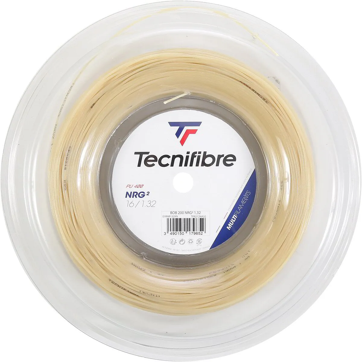 Bobine Tecnifibre Synthetic Gut 200 M – 1,25 Mm – Cordage Tennis Polyvalent – Pour Joueur Loisir – Raquettes Légères
