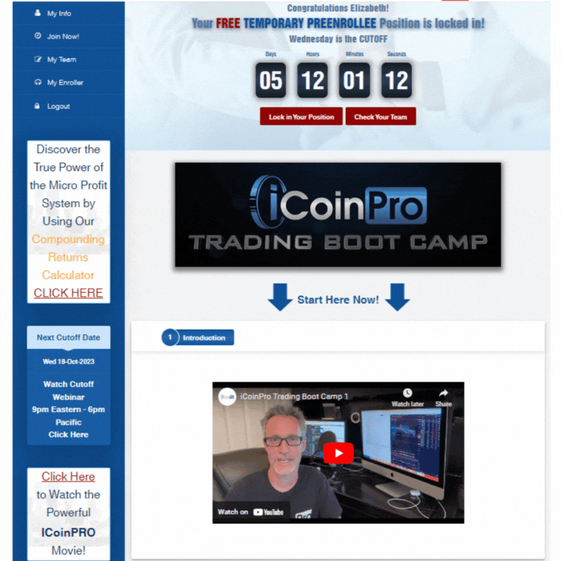 Integrated Conditioning Program Icopro iCoinPro Team Guide