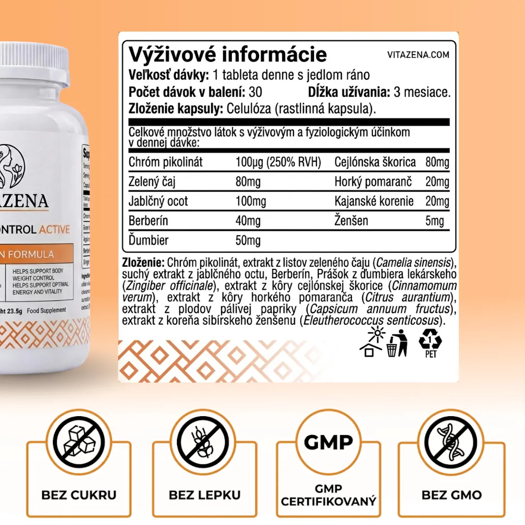 Appetite Control Active - Pre kontrolu chuti do jedla a redukciu hmotnosti