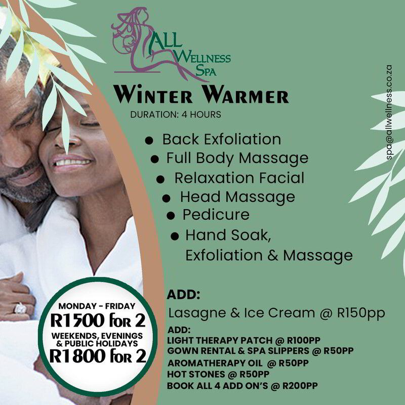 All Wellness Spa | Monthly Day Spa Specials In Pretoria
