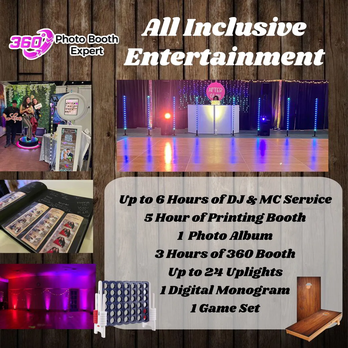 All inclusive wedding entertainment bundle package