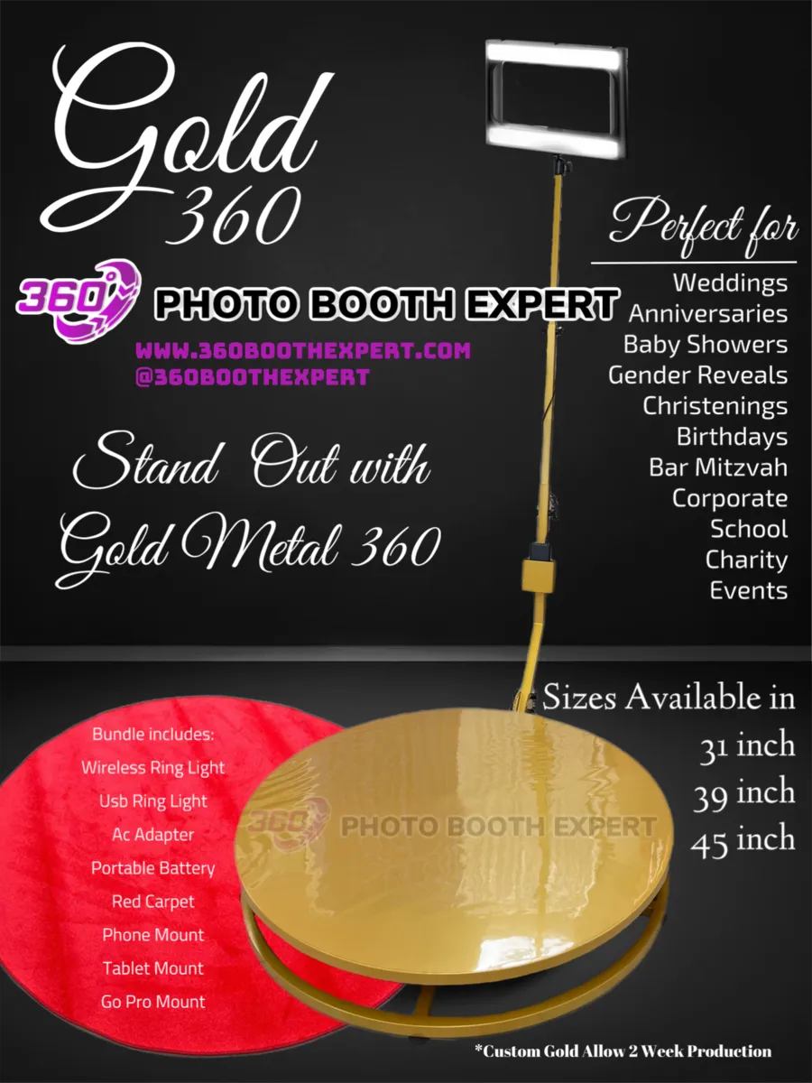 Gold 360 Photo Booth