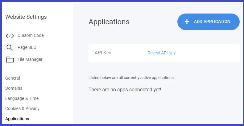 API key connect