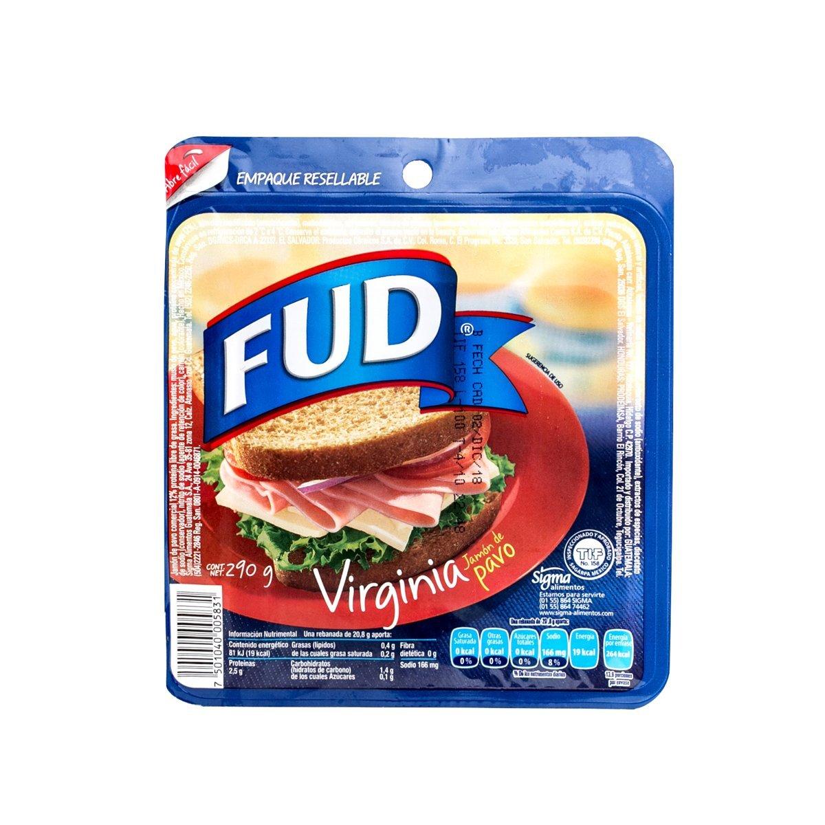 Jamón Virginia Cam FUD 290g.