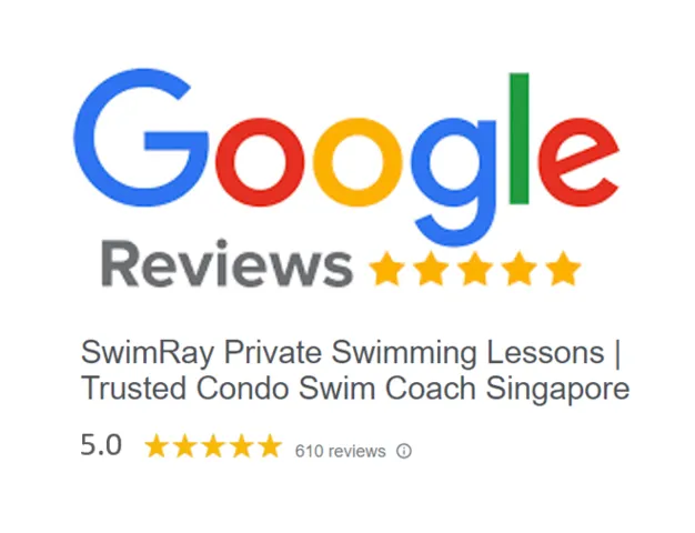 Google Reviews SwimRay Private Swimming Lessons Singapore