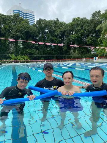 Swimray group photos for monthly training - Private Swim Coach