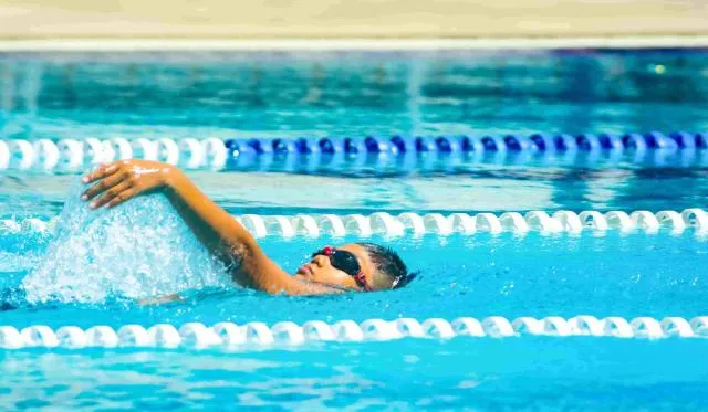 Backstroke - Kid Swimming Backstroke