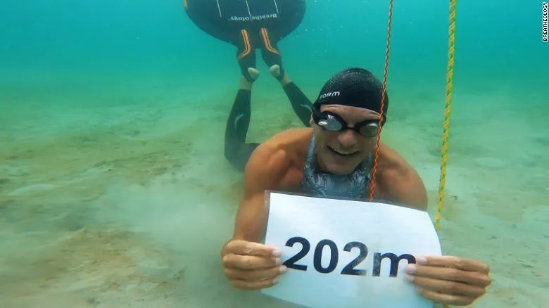 Deepest Distance Swam by Human