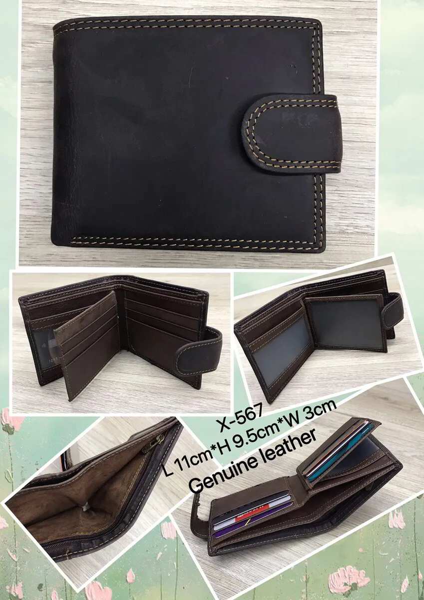 X567 Leather Wallet Custom Engraving