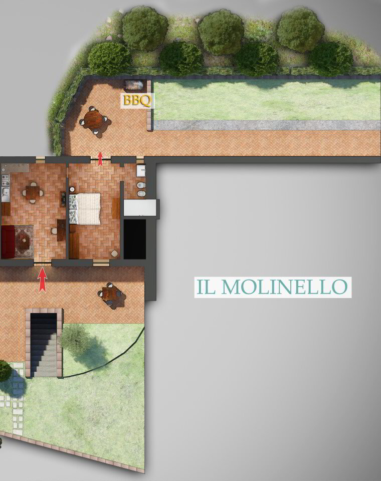 Spacious 1 Bedroom Apartment Located in Old Mill Il Molino Di Bordone