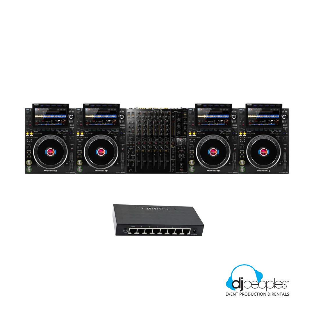 4x CDJ-3000 + DJM-V10 DJ FESTIVAL PACKAGE RENTAL