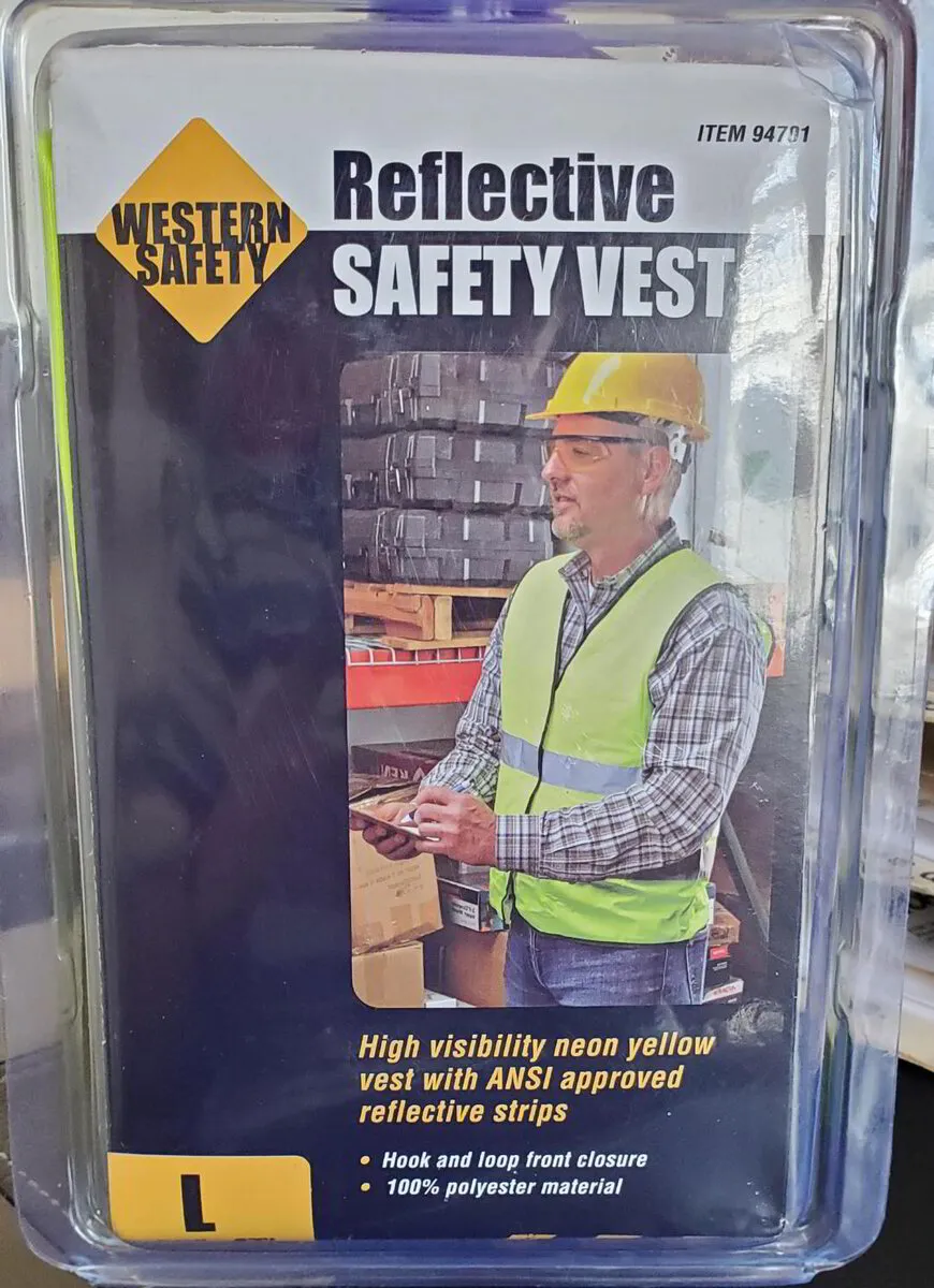 Reflective safety vest  size L