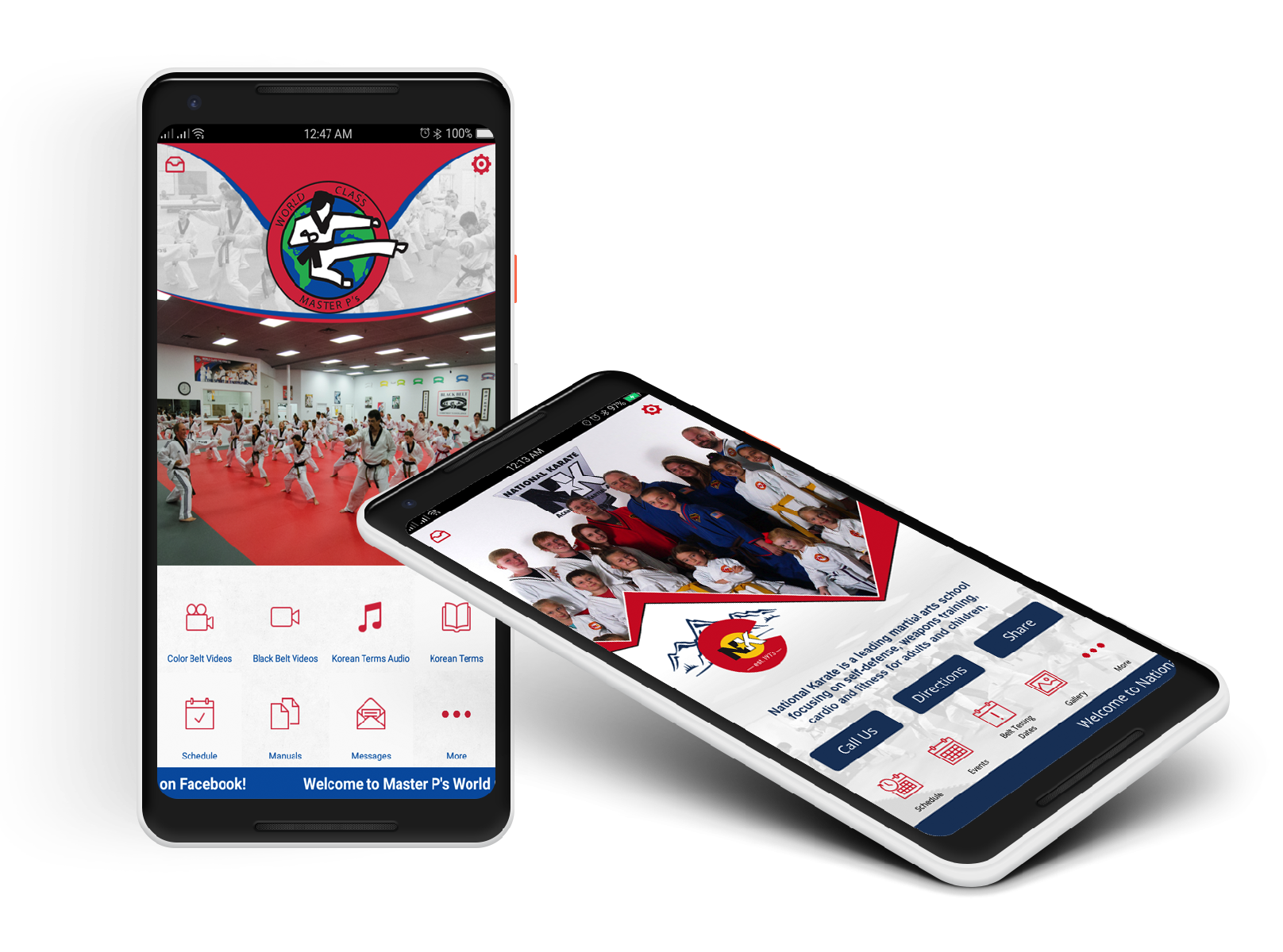 Martial Arts School websites and mobile apps