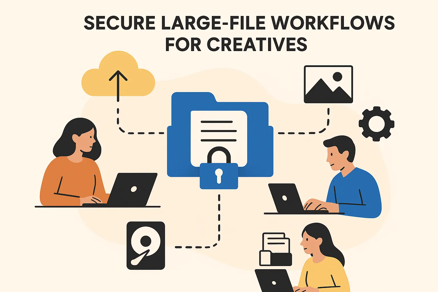 Secure Large-File Workflows for Creatives: From Transfer to Archival