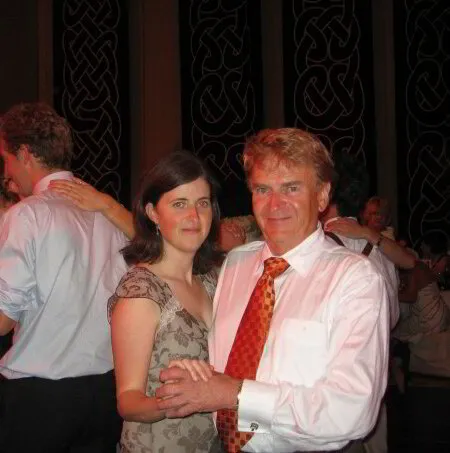Dr. Deirdre O'Neill dancing with father