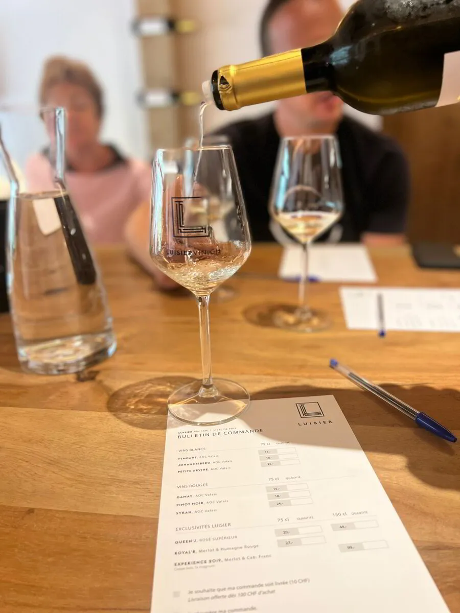 Bezoek en degustatie bij Domein Luisier in Zwitserland