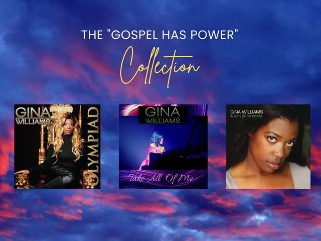 Gina Williams - Olympiad, Take All Of Me, In Spite Of The Storm, Sacred Classical, Traditional Gospel, Contemporary Gospel