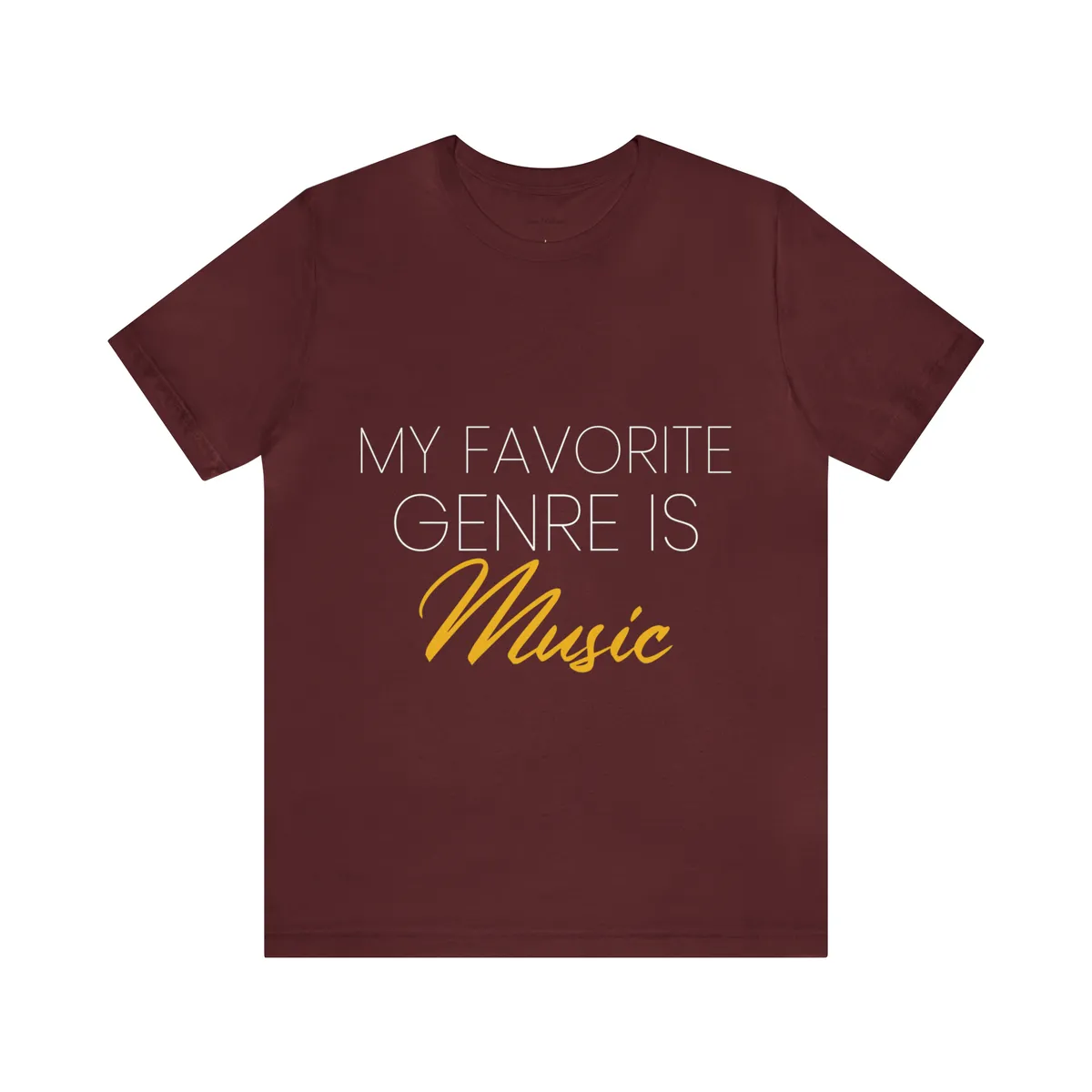 My Favorite Genre Is Music™ Gold T-shirt