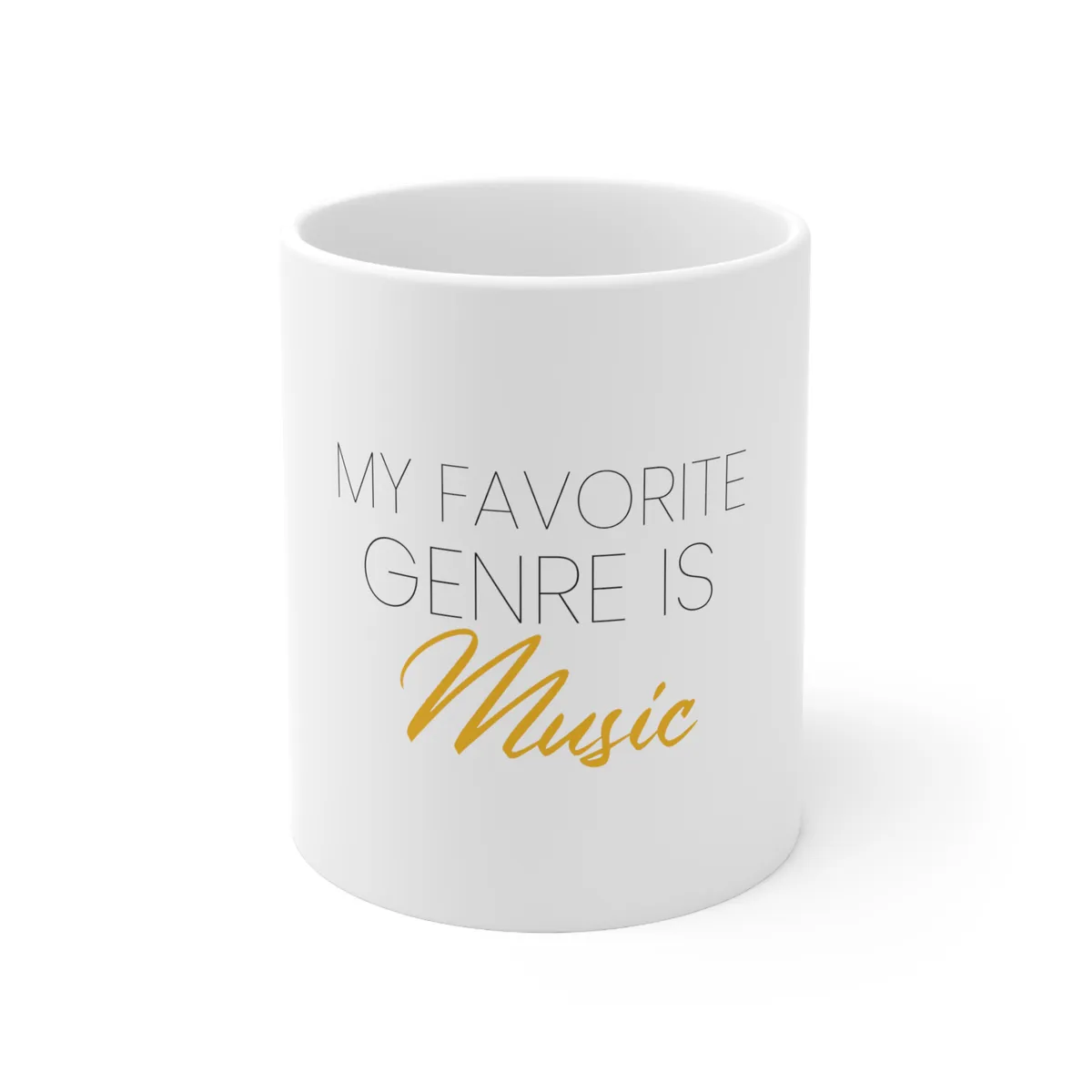 La tasse My Favorite Genre Is Music™ Gold