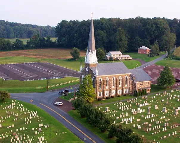 Aerial view of Trinity Great Swamp UCC