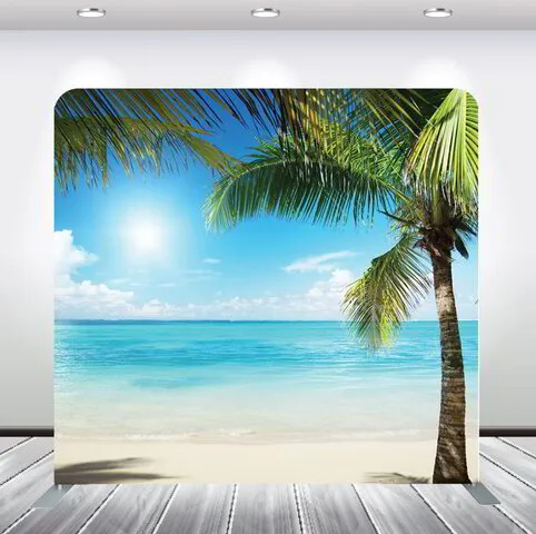 beach scene - photobooth rental - backdrop option