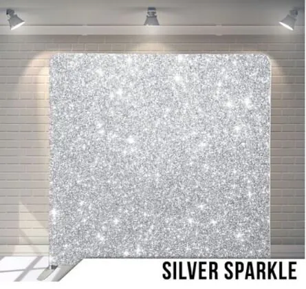 photobooth backdrop - silver sparkle