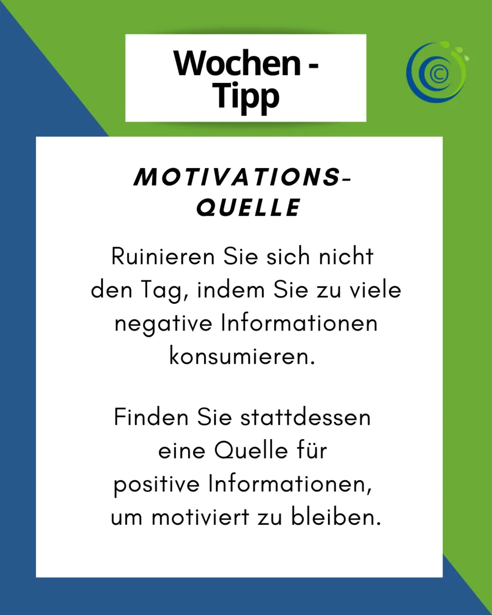 Wochen-Tipp 8 - Motivations-Quelle