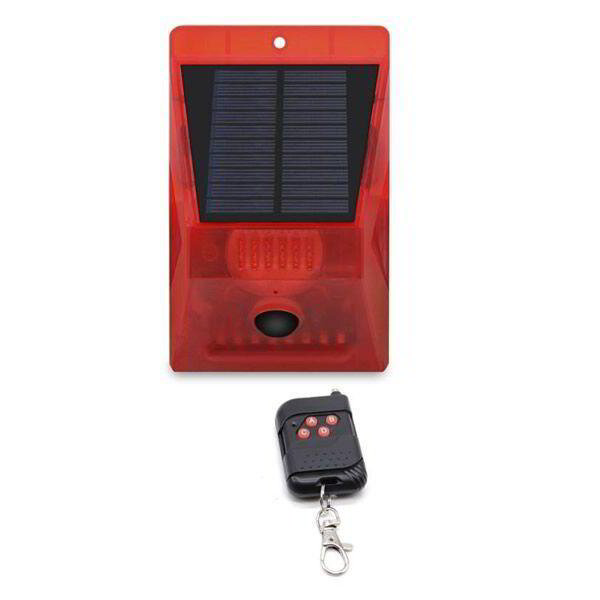 solar alarm lamp remote controlled