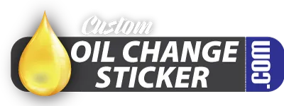 Custom Oil Change Sticker Logo