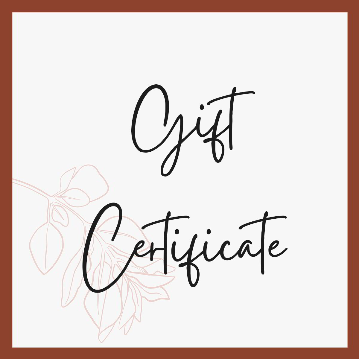 Gift Certificate